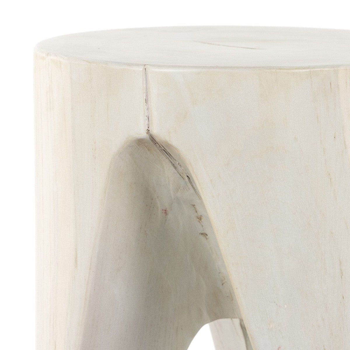 Petros Outdoor End Table - Ivory Teak