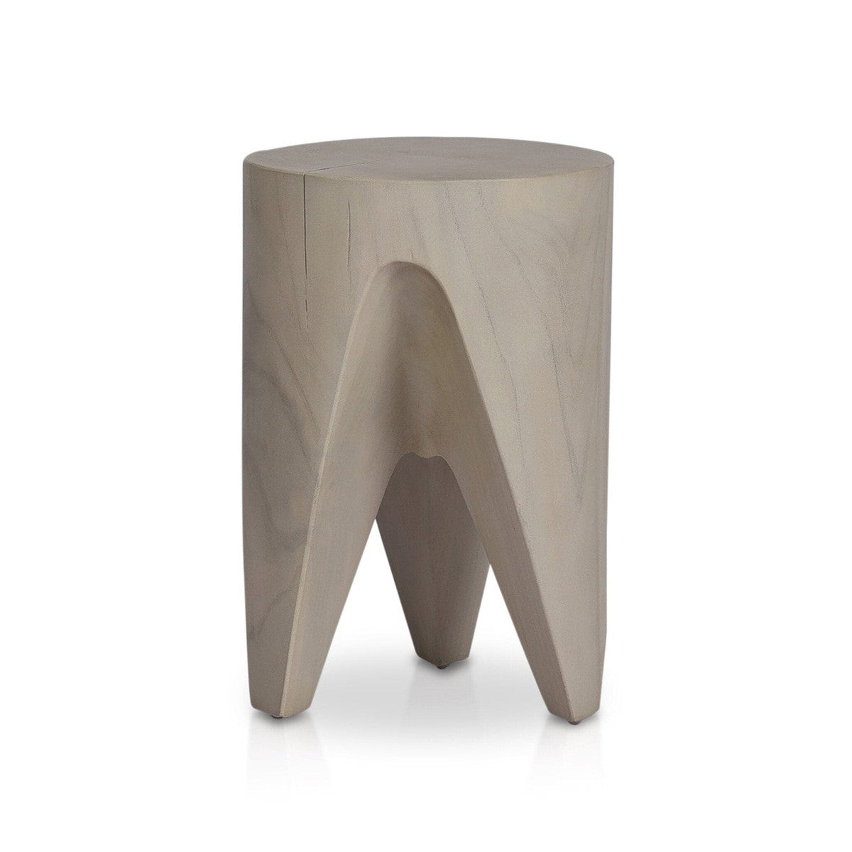 Petros Outdoor End Table - Ivory Teak