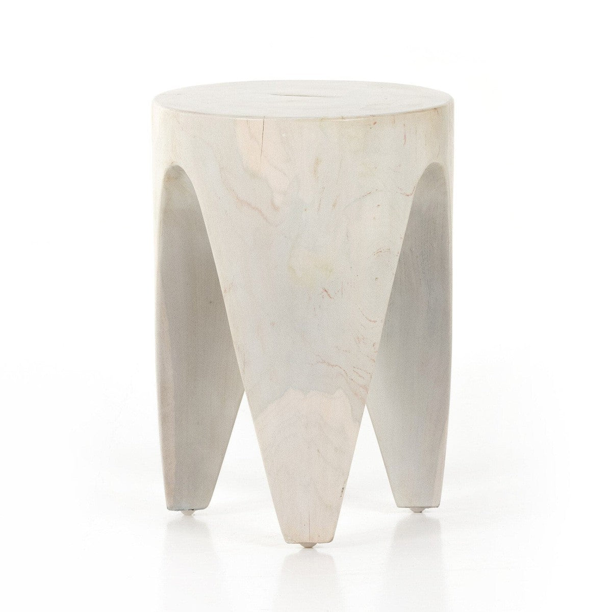 Petros Outdoor End Table - Ivory Teak