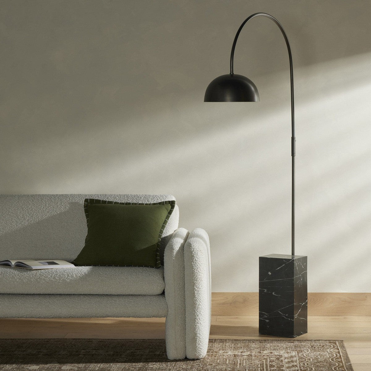 Jenkin Floor Lamp - Black Marble