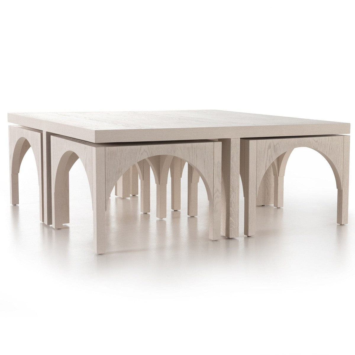 Amara Coffee Table - Off White Oak