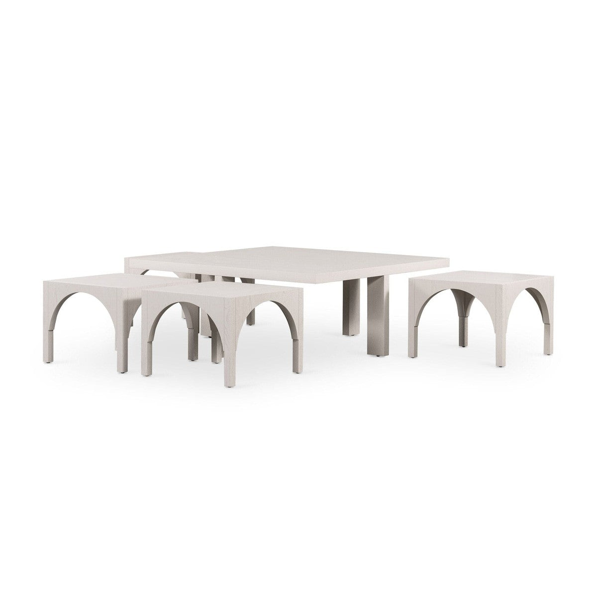 Amara Coffee Table - Off White Oak