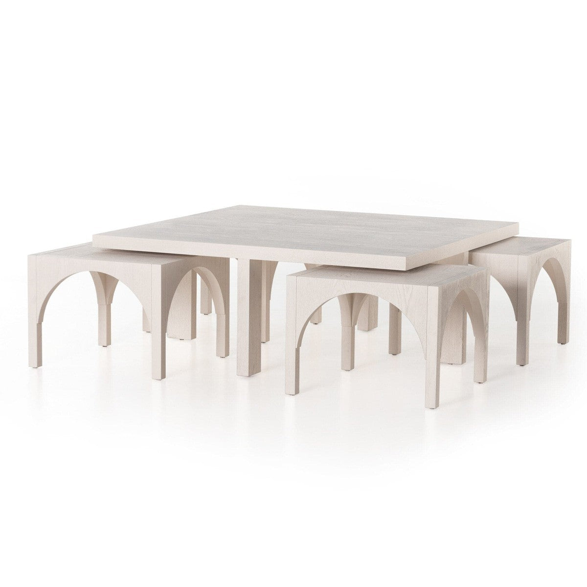 Amara Coffee Table - Off White Oak