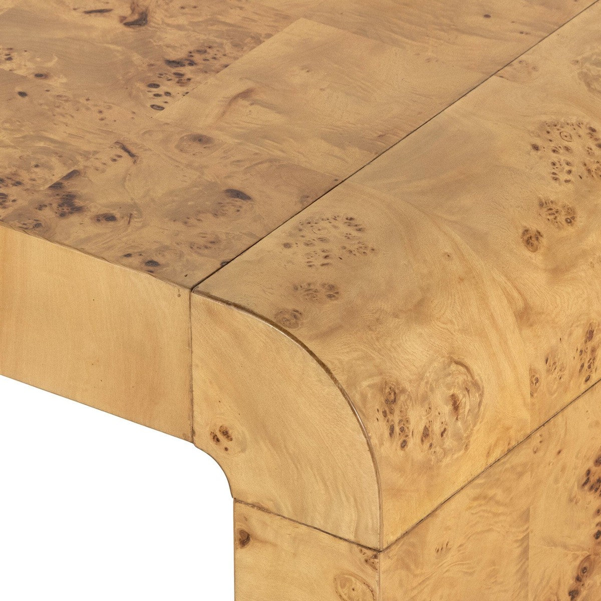 Jenson Coffee Table - Natural Poplar Burl Veneer