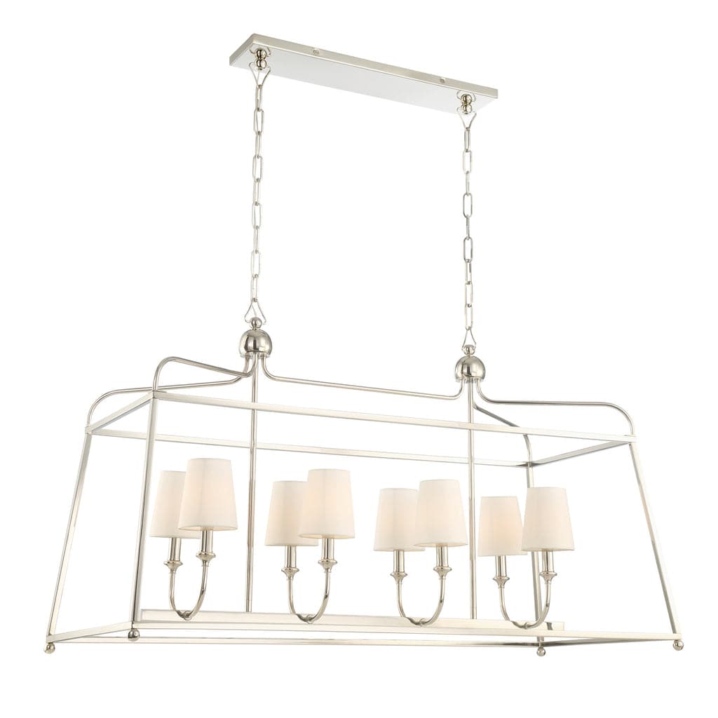 Libby Langdon For Crystorama Sylvan 8 Light Chandelier-Crystorama Lighting Company-CRYSTO-2249-PN-Chandeliers-1-France and Son