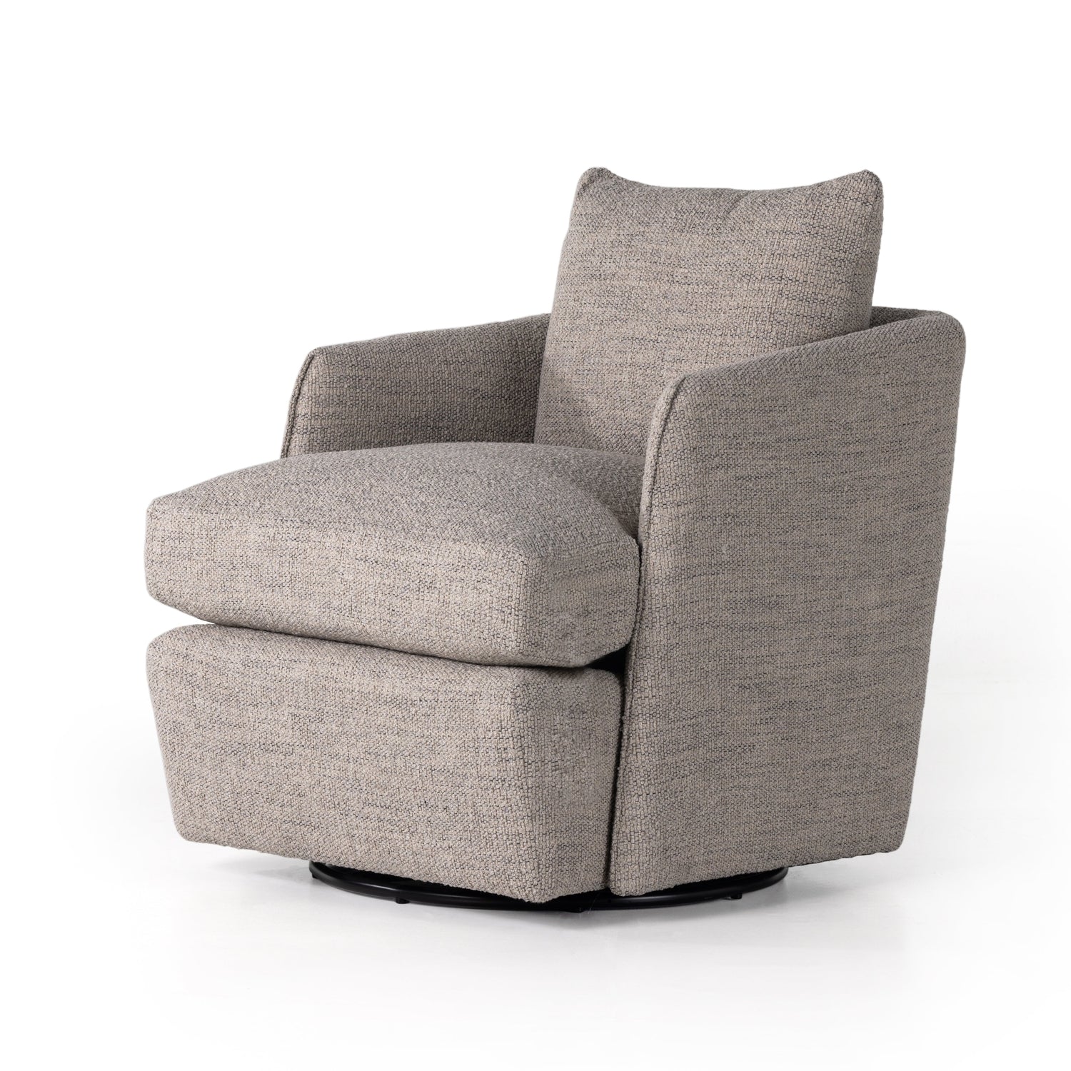 Whittaker Swivel Chair-Four Hands-FH-224906-004-Lounge ChairsMerino Porcelain-2-France and Son