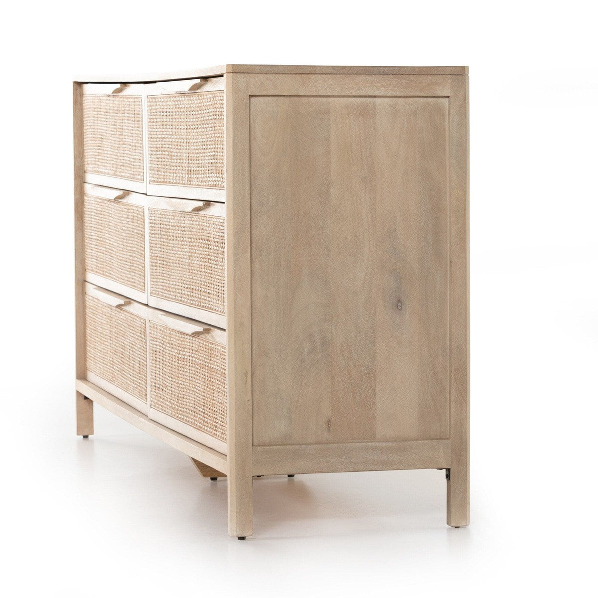 Sydney 6 Drawer Dresser - Natural Cane