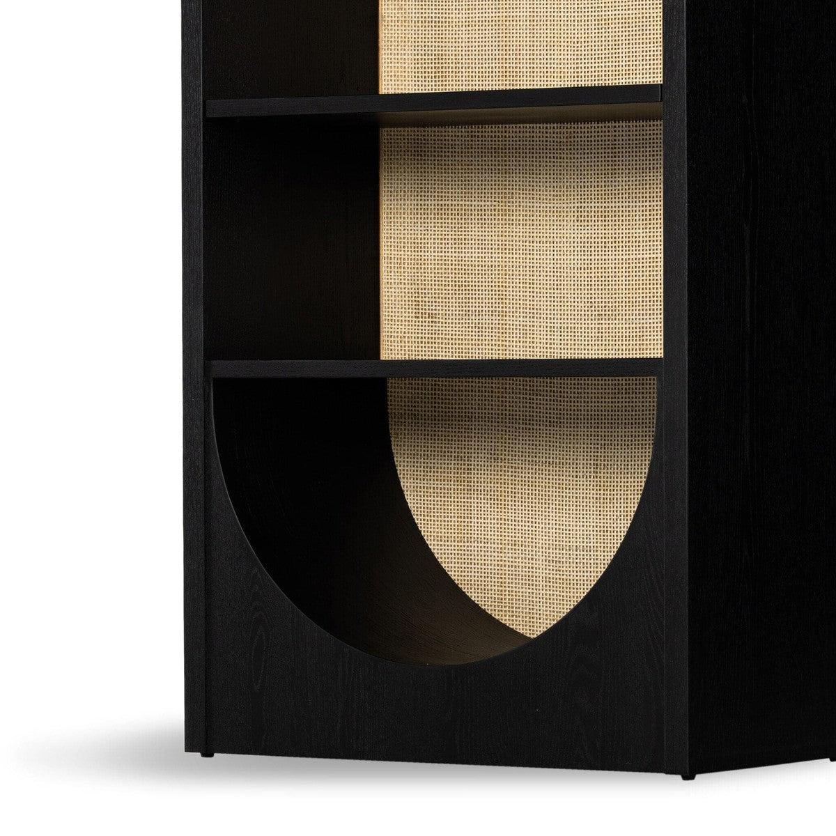 Higgs Bookcase - Brushed Ebony Oak Veneer