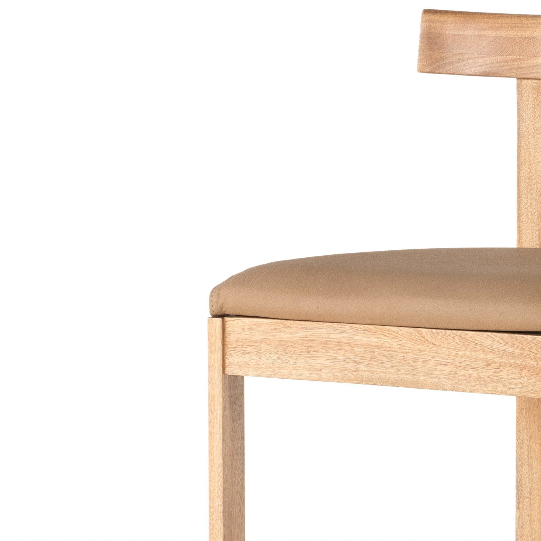 Tex Bar + Counter Stool - Natural Leather