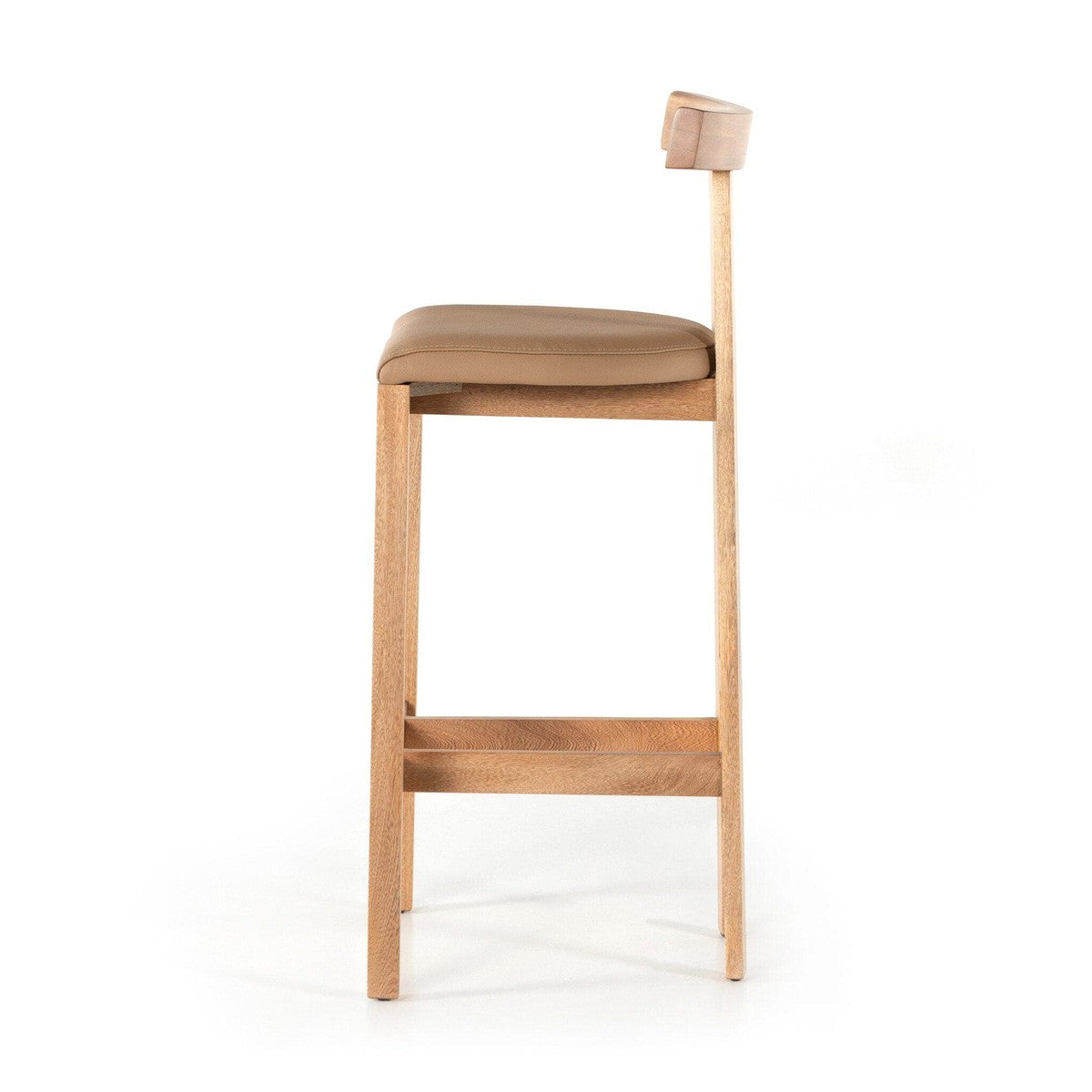 Tex Bar + Counter Stool - Natural Leather