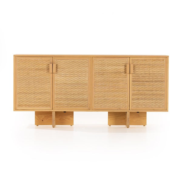 Levon Sideboard - Natural Woven Rod Cane-Four Hands-FH-225189-002-Sideboards & Credenzas-3-France and Son