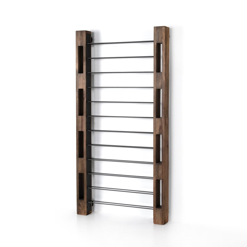 Ortega Wine Rack - Smoked Mango-Four Hands-FH-225199-001-Wall Decor-1-France and Son
