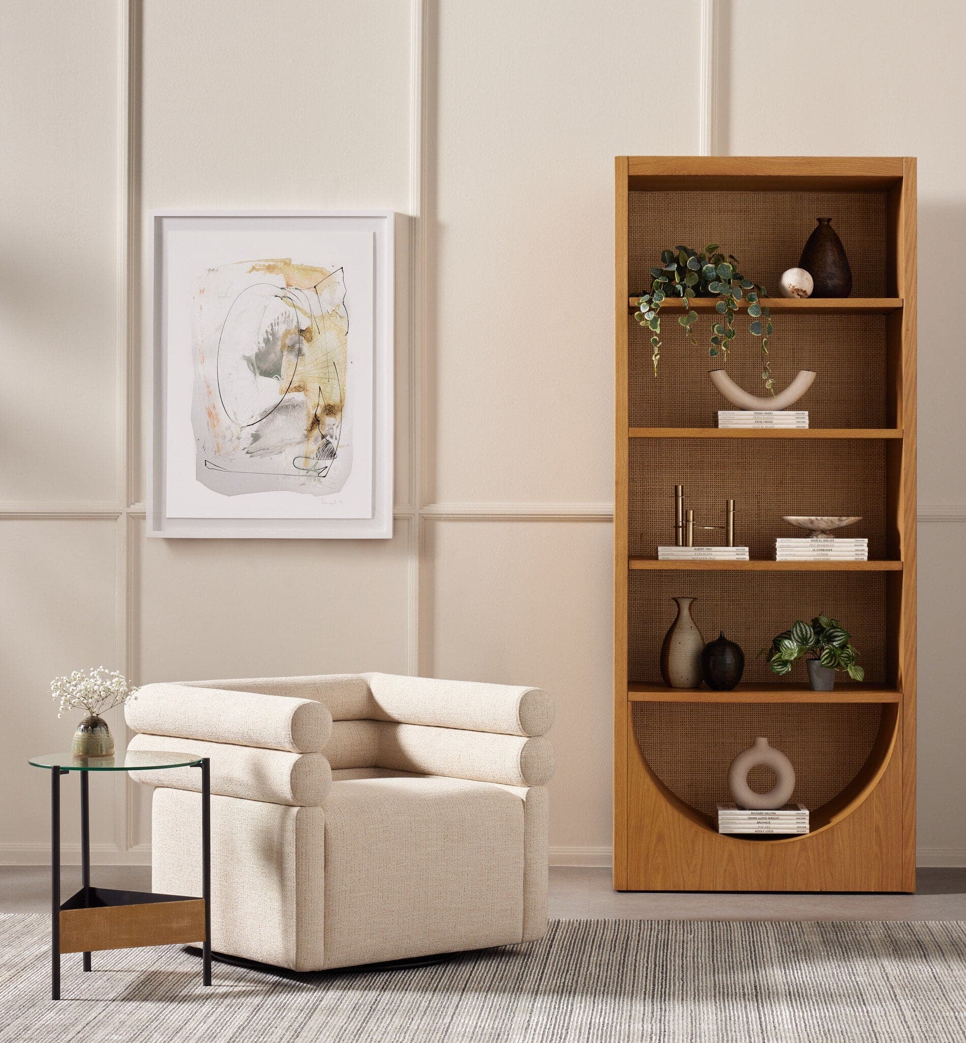 Valley Swivel Chair - Hampton Cream