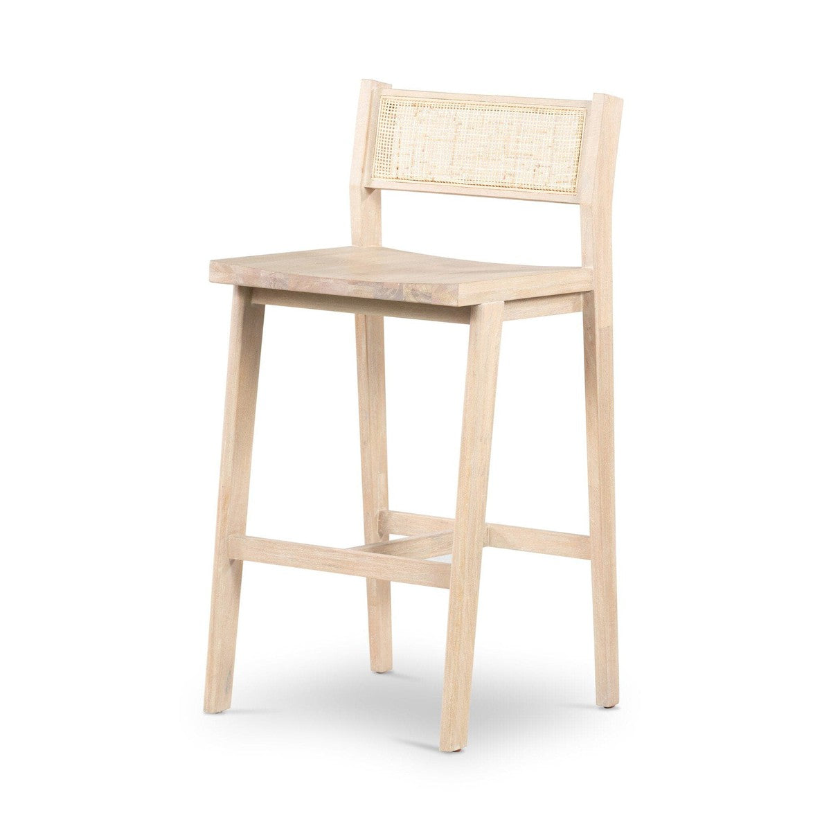 Clarita Bar + Counter Stool - White Wash Mango