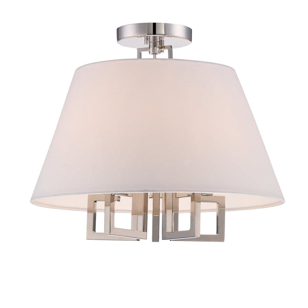 Libby Langdon For Crystorama Westwood 5 Light Semi-Flus-Crystorama Lighting Company-CRYSTO-2255-PN_CEILING-Flush Mounts-1-France and Son