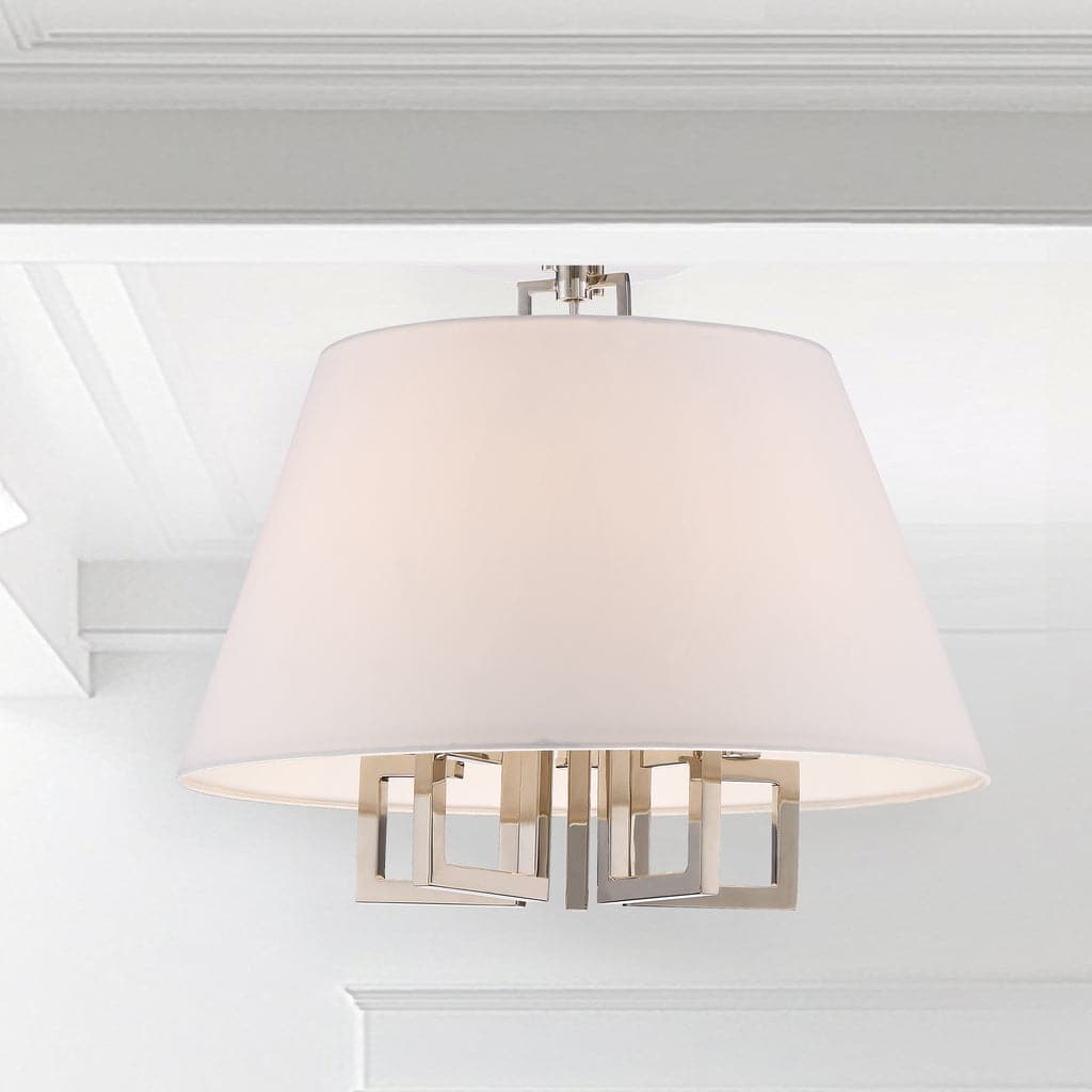 Libby Langdon For Crystorama Westwood 5 Light Semi-Flus-Crystorama Lighting Company-CRYSTO-2255-PN_CEILING-Flush Mounts-2-France and Son