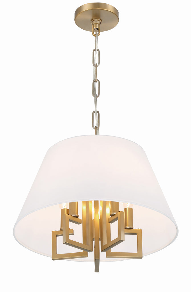 Libby Langdon Westwood 5 Light Vibrant Gold Mini Chandelier-Crystorama Lighting Company-CRYSTO-2255-VG-Chandeliers-2-France and Son