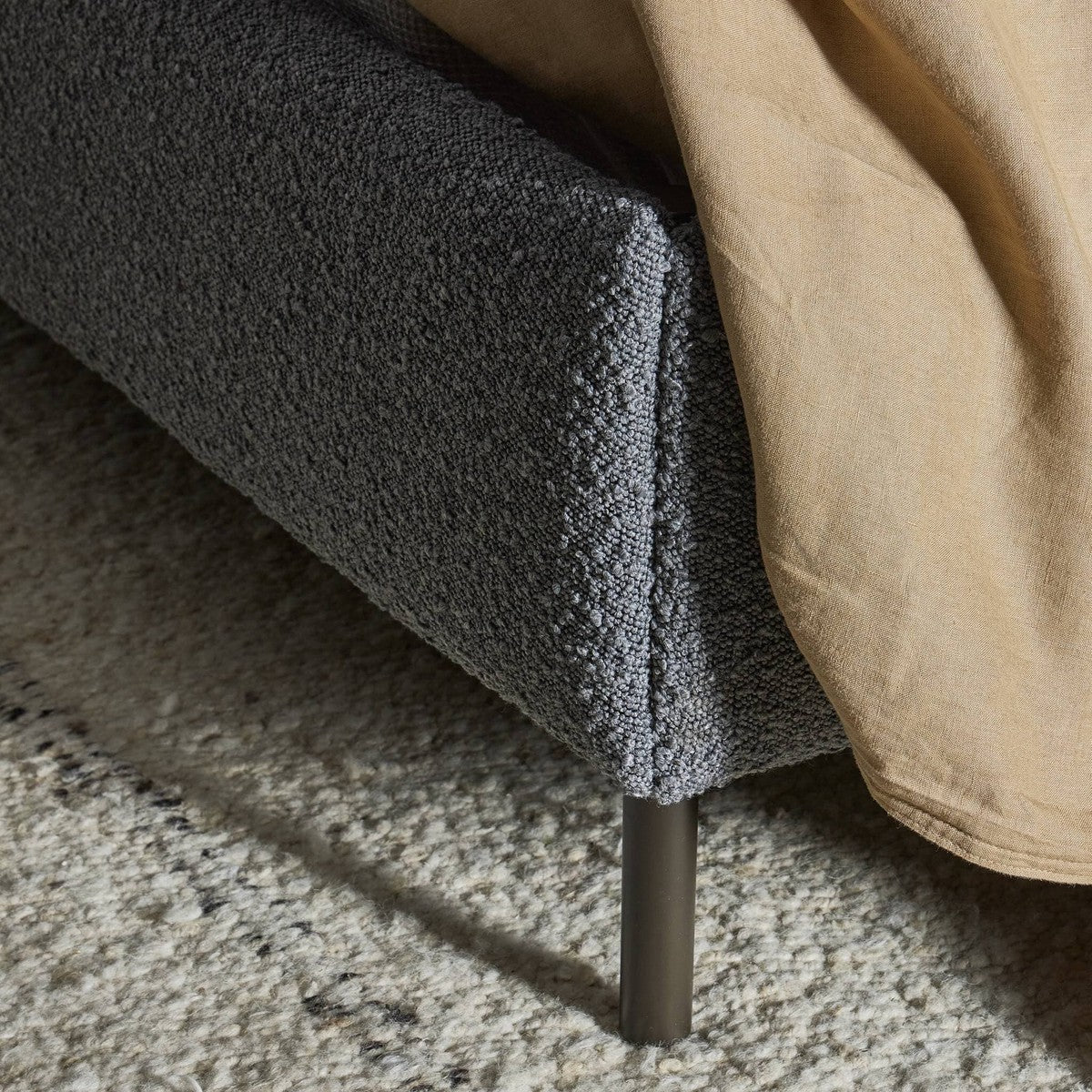 Anderson Bed - Knoll Charcoal - Queen