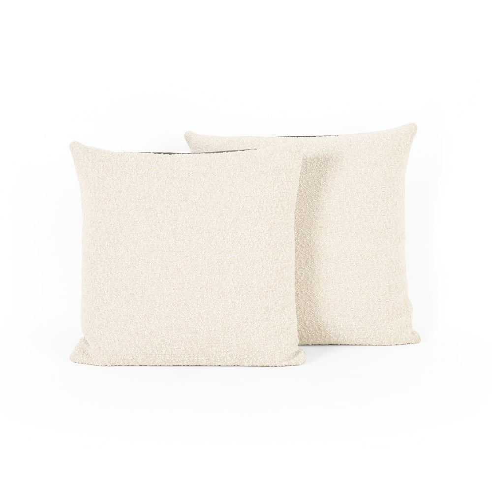 Boucle and Leather Pillow-Set of 2-20"-Four Hands-FH-235664-001-Decor-6-France and Son
