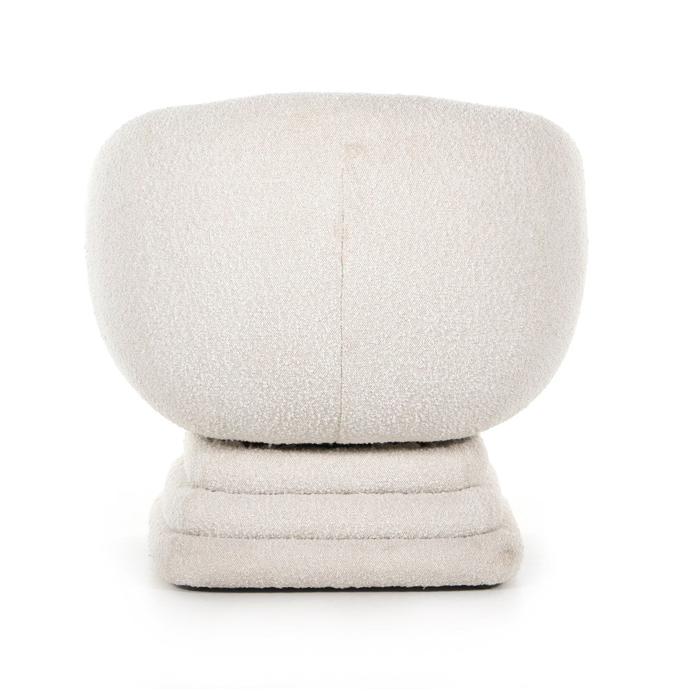 Dahlia Swivel Chair - Knoll Natural Boucle