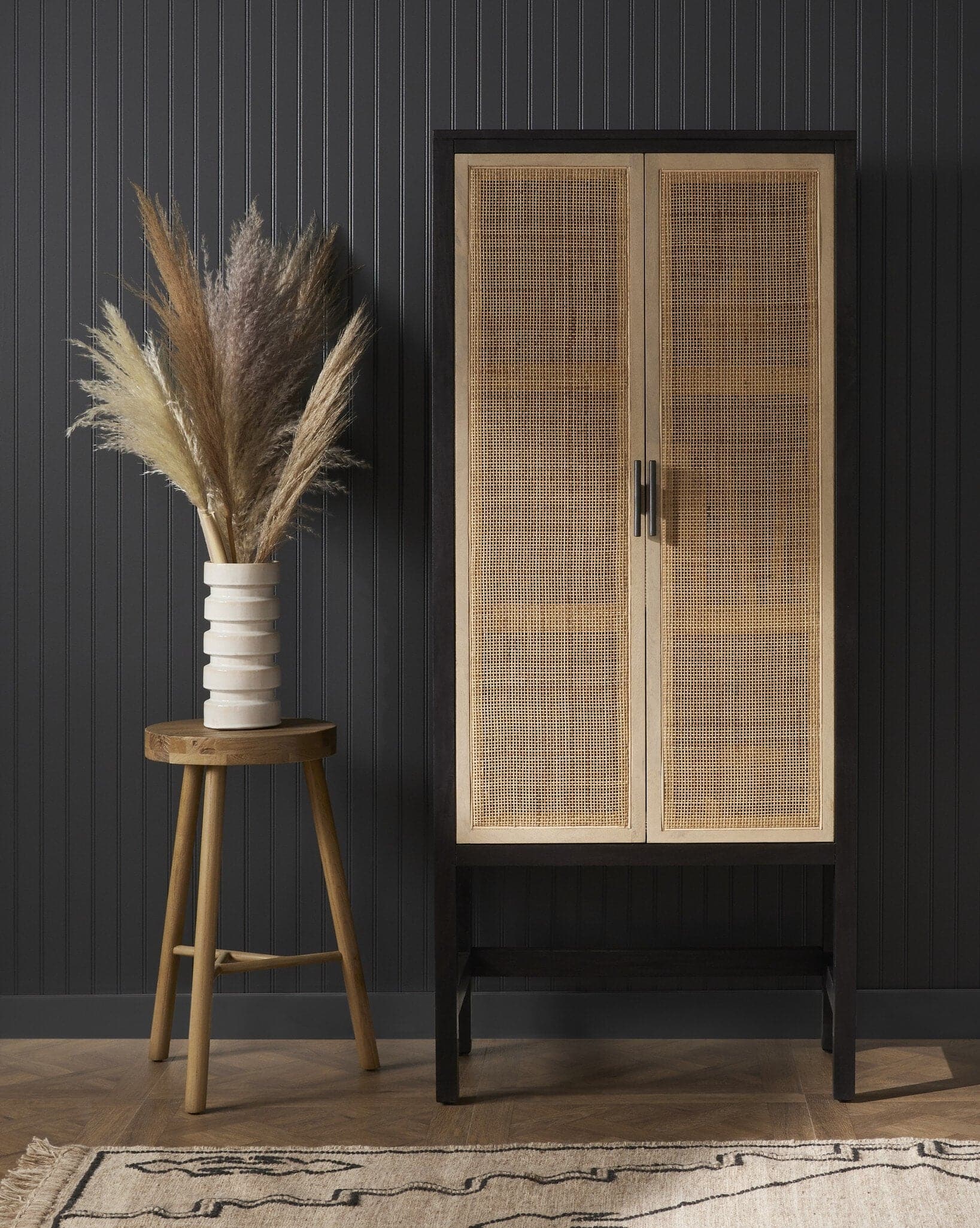 Caprice Narrow Cabinet - Natural Cane