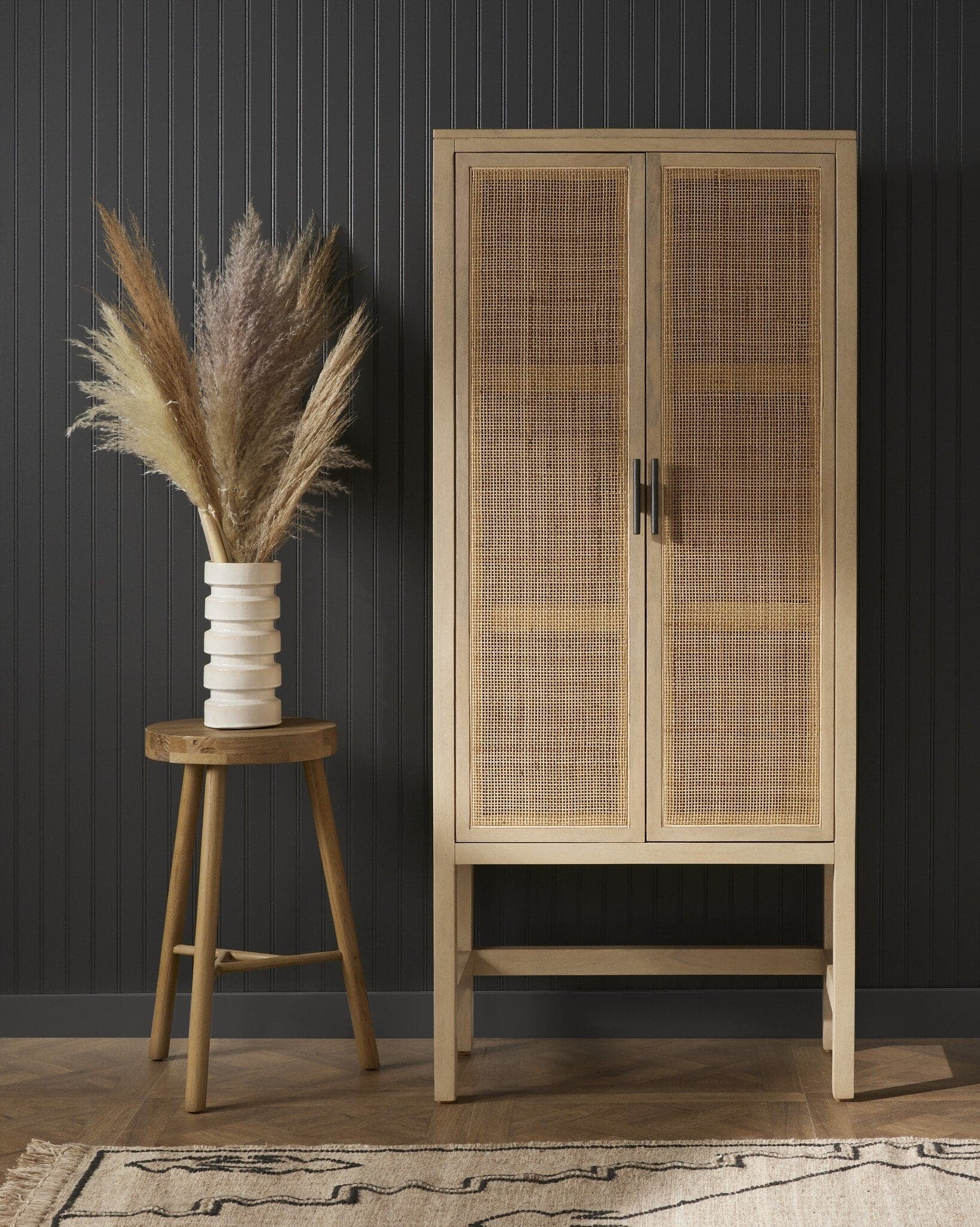 Caprice Narrow Cabinet - Natural Cane