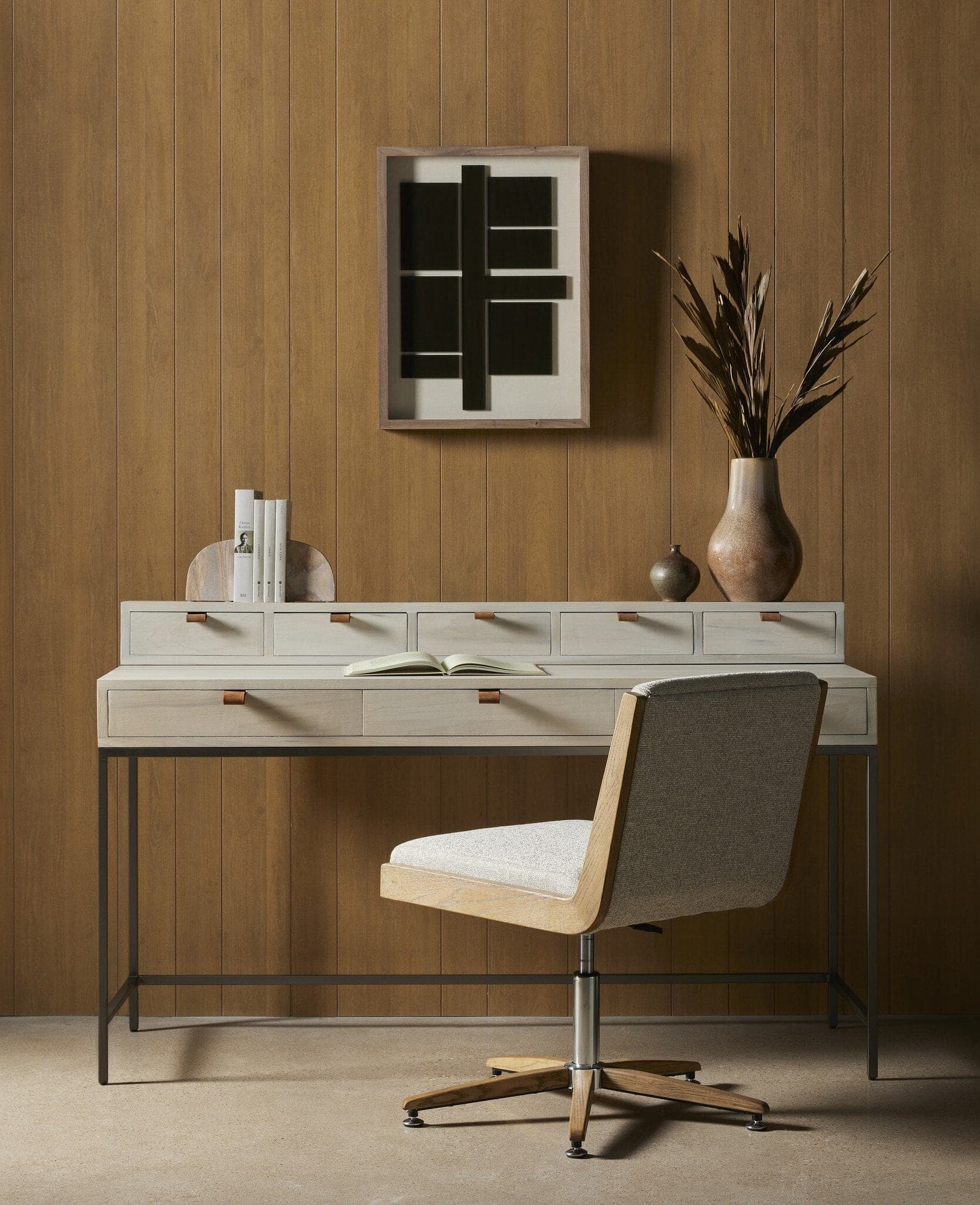 Carla Desk Chair - Light Camel