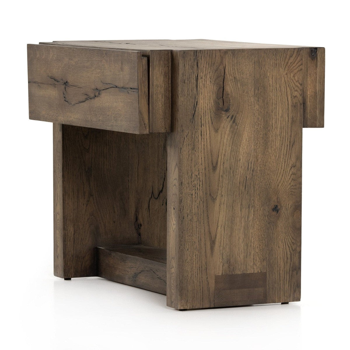 Perrin Nightstand - Rustic Fawn Veneer