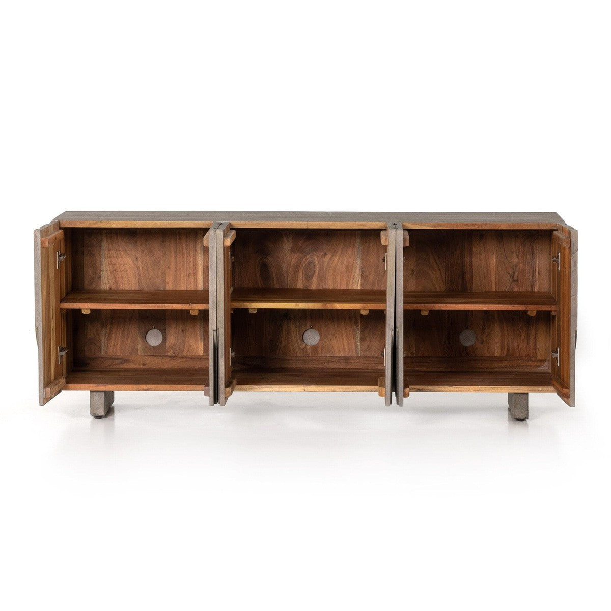 Rivka Media Console - Aged Grey