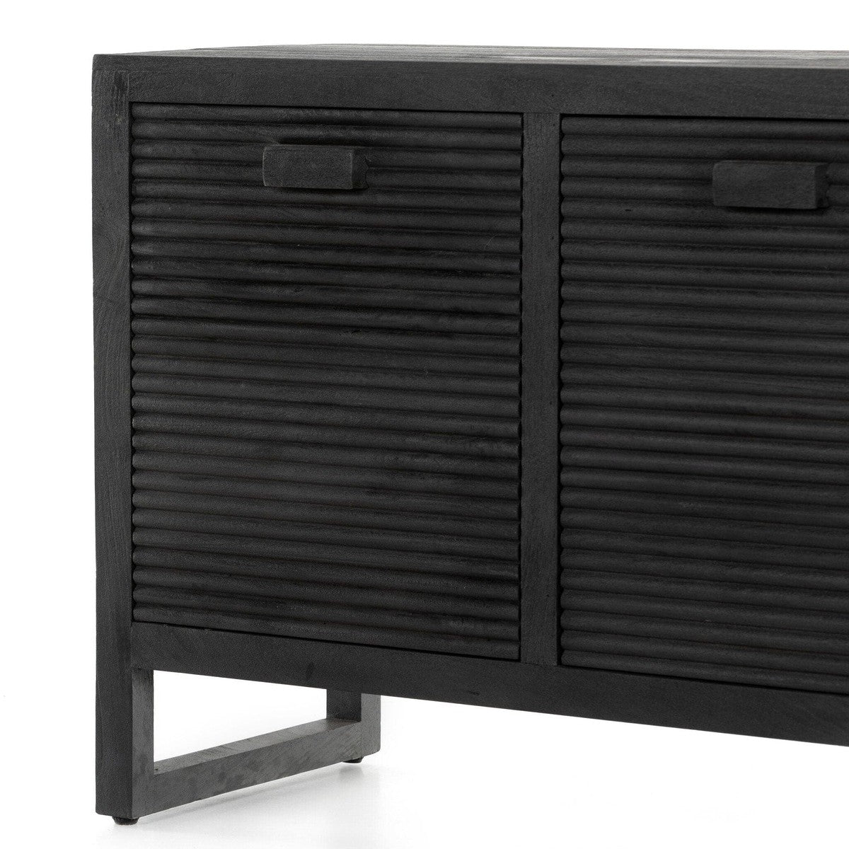 Lorne Media Console - Dark Reeded Totem