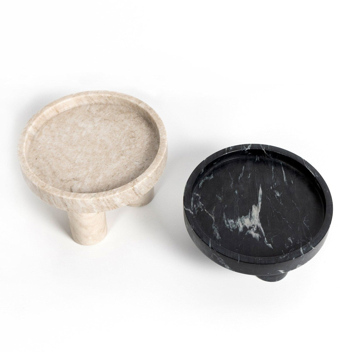 Kanto Bowls, Set Of 2 - Black Marble