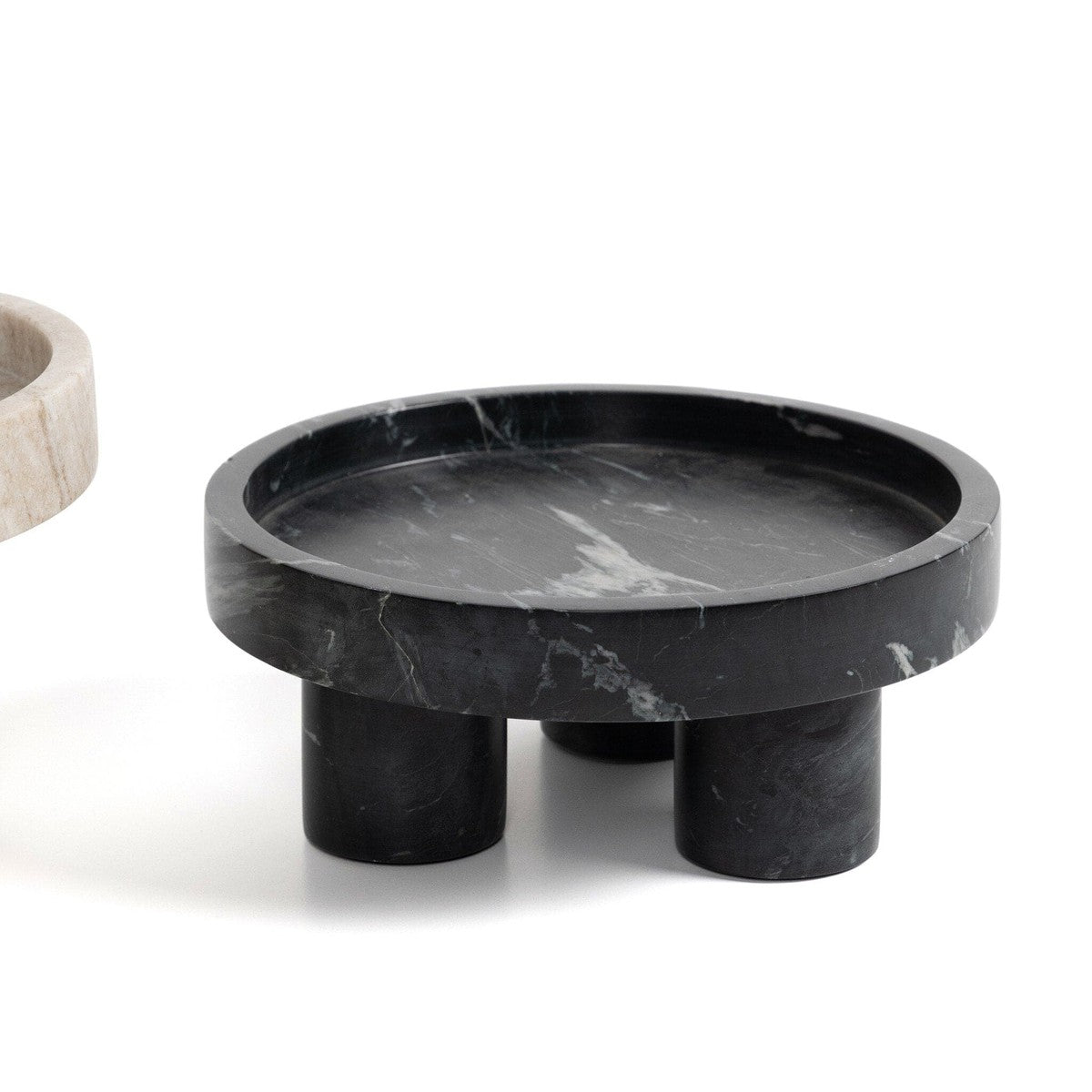 Kanto Bowls, Set Of 2 - Black Marble