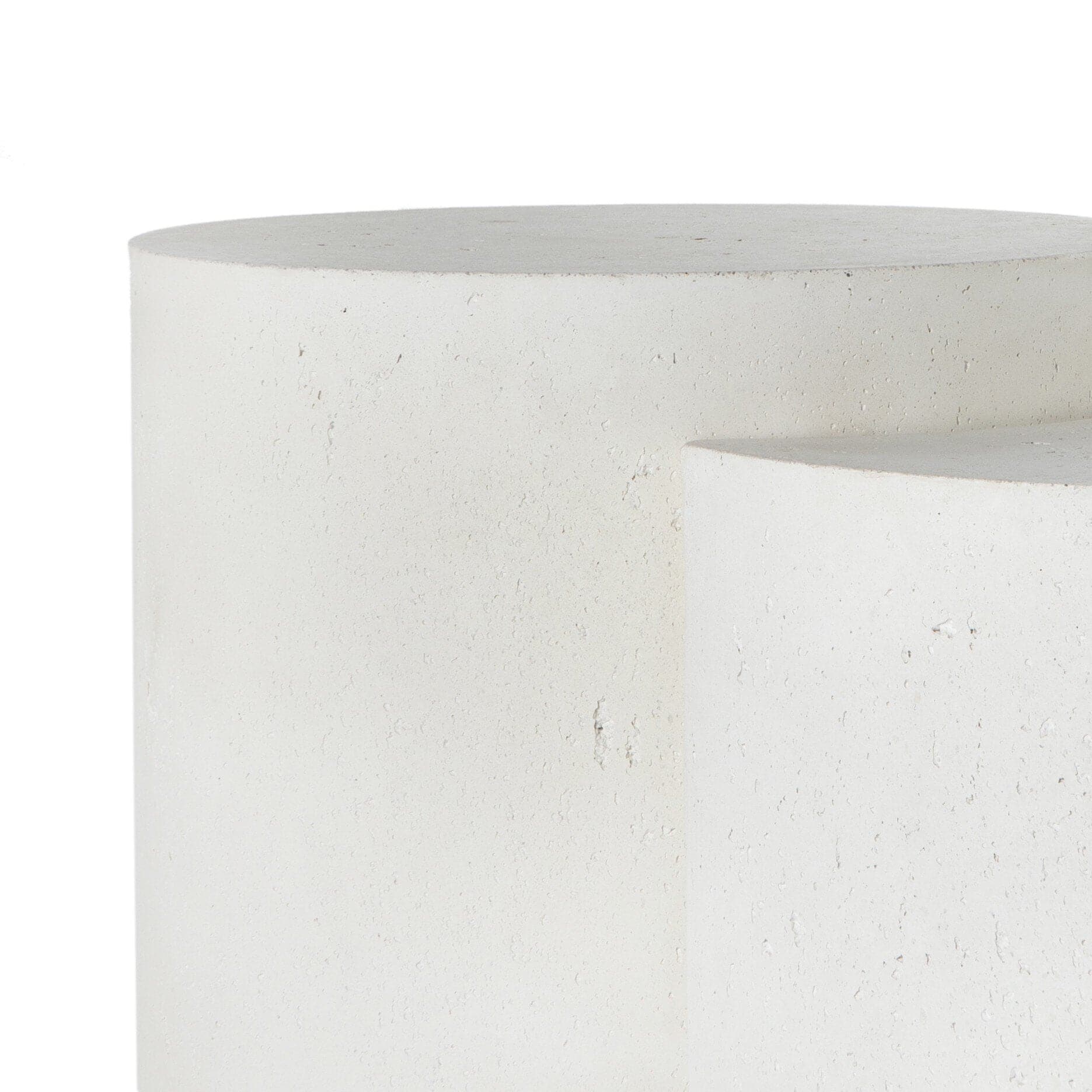 Meza Nesting Coffee Table - Textured White