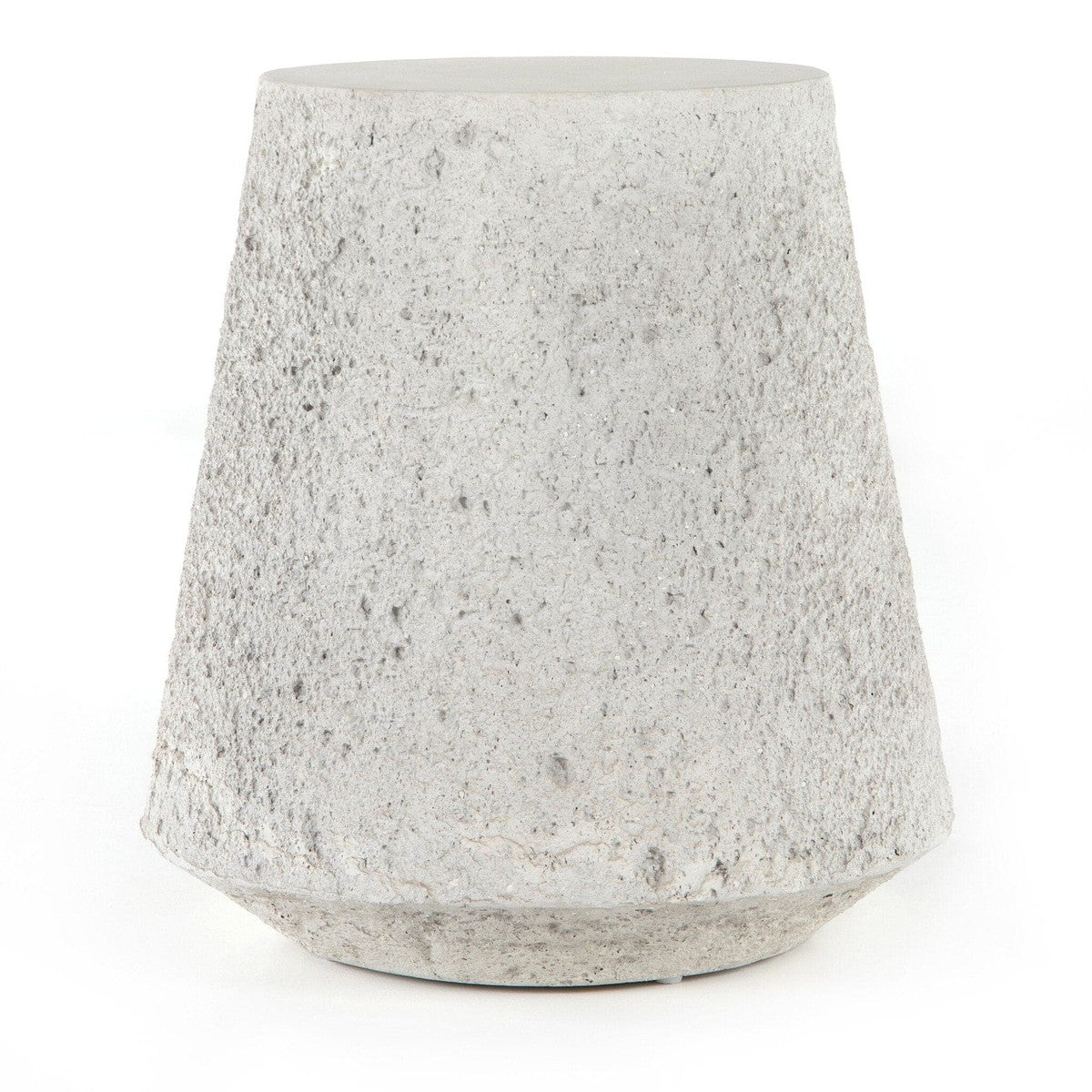 Otero Outdoor Tapered End Table - Matte Stone