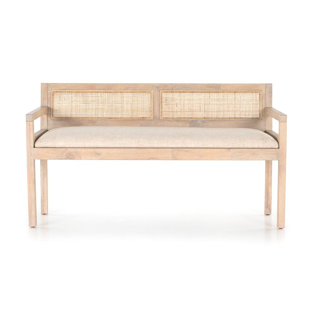Melburn Accent Bench-FNS-HANDS-226611-001-BenchesWhite Wash Mango-2-France and Son