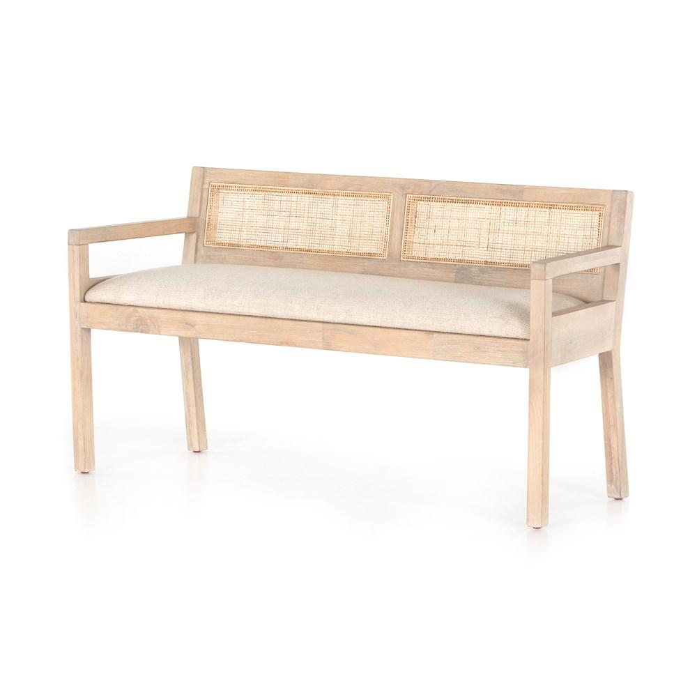 Melburn Accent Bench-FNS-HANDS-226611-001-BenchesWhite Wash Mango-1-France and Son