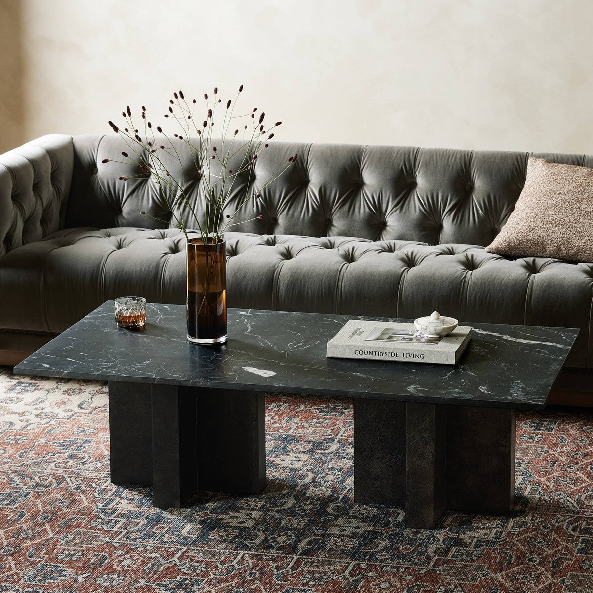 Terrell Coffee Table - Black Marble