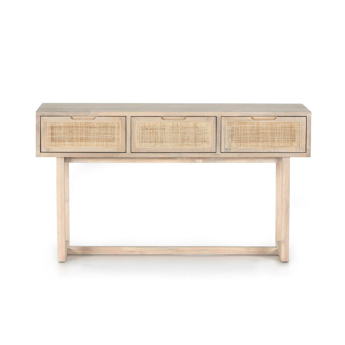 Clarita Console Table - White Wash Mango