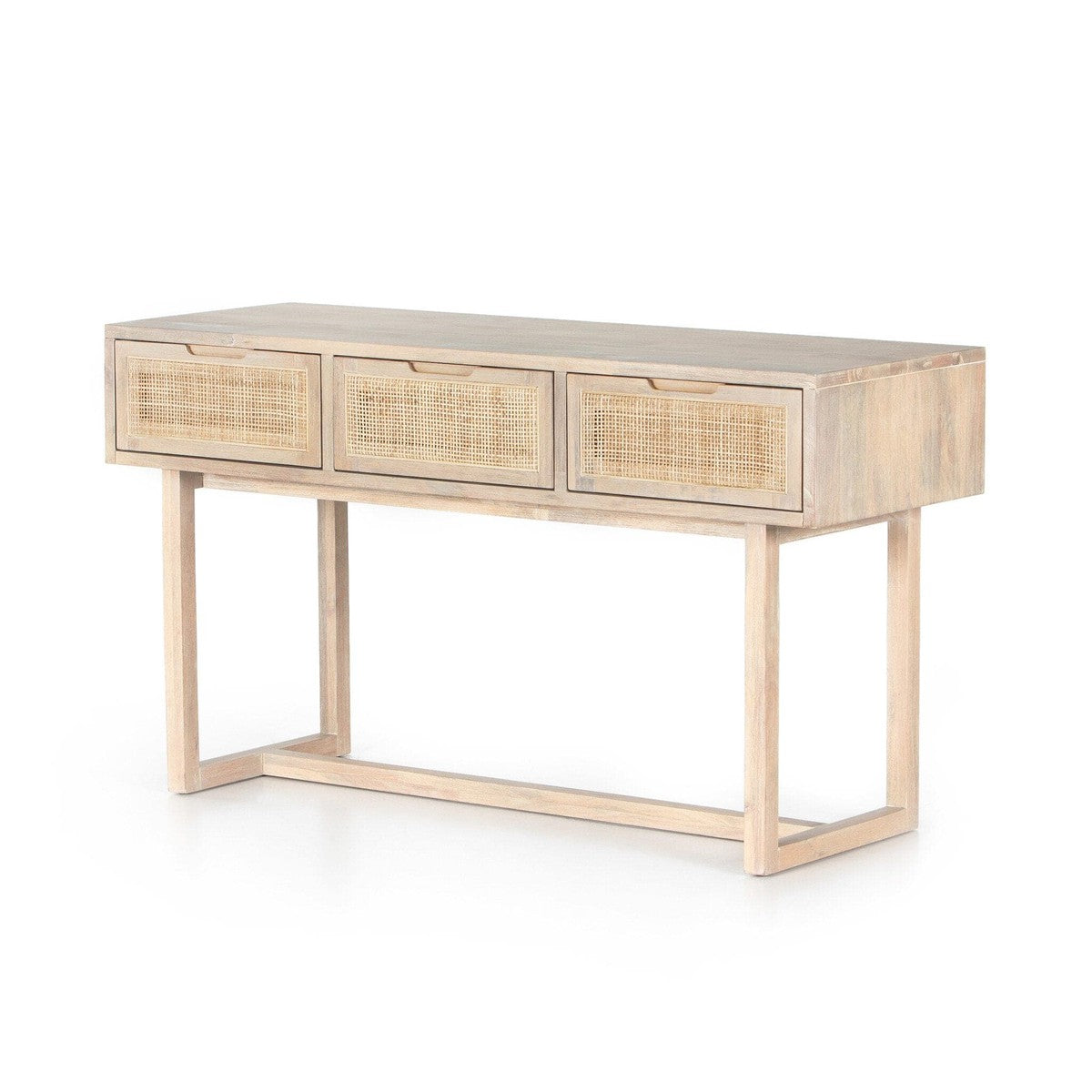 Clarita Console Table - White Wash Mango