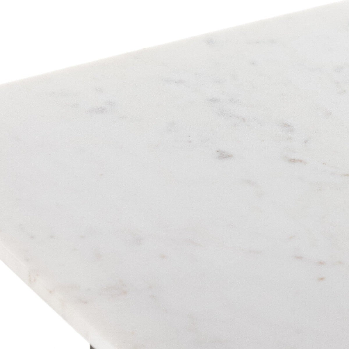 Terrell End Table - Polished White Marble