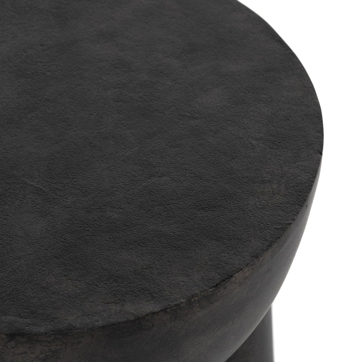 Sante End Table - Raw Black