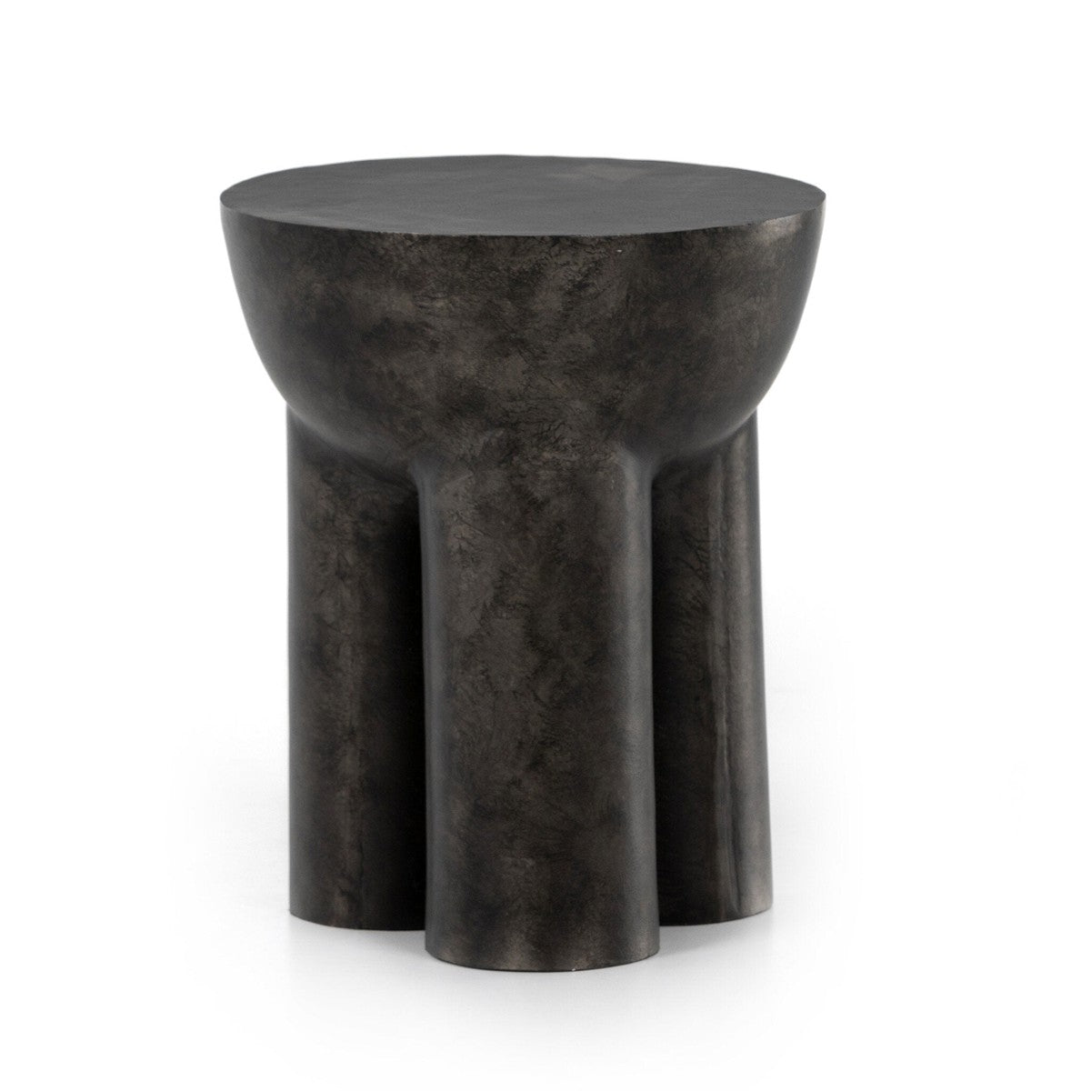 Sante End Table - Raw Black