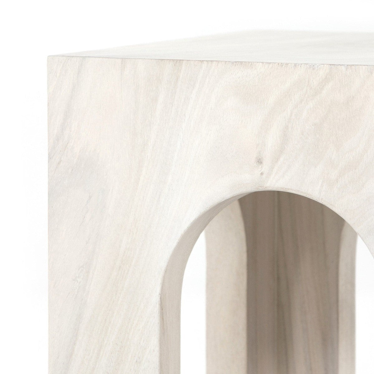 Fausto End Table - Bleached Guanacaste