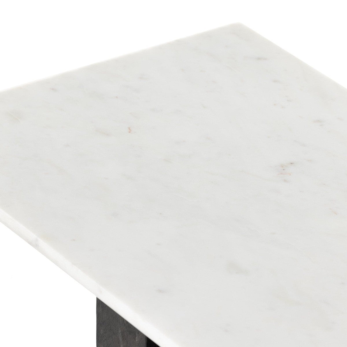 Terrell Console Table - Polished White Marble