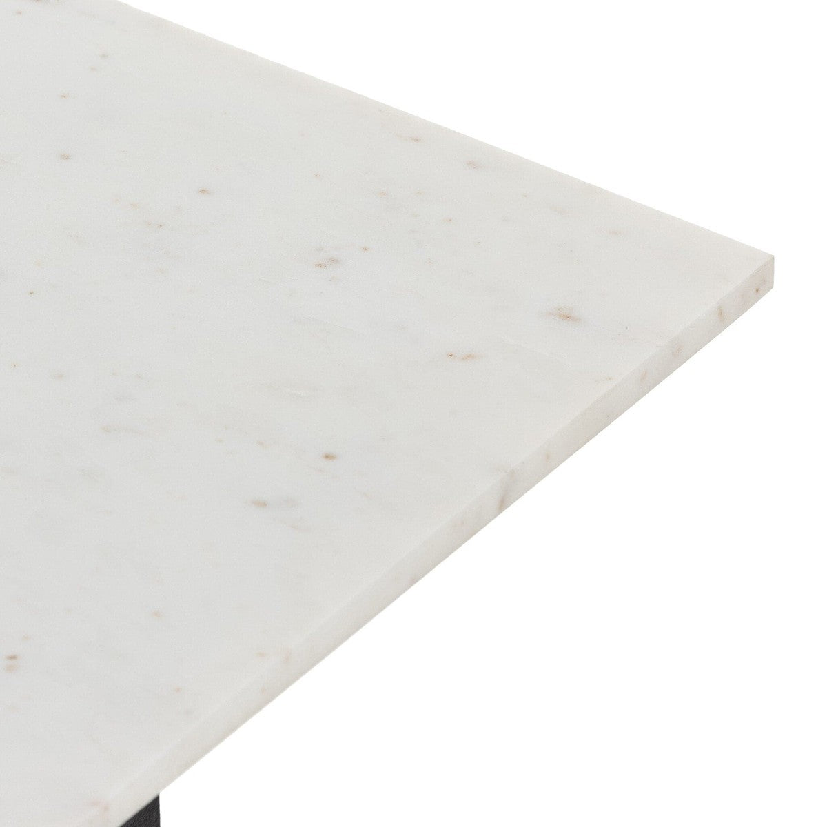 Terrell Console Table - Polished White Marble