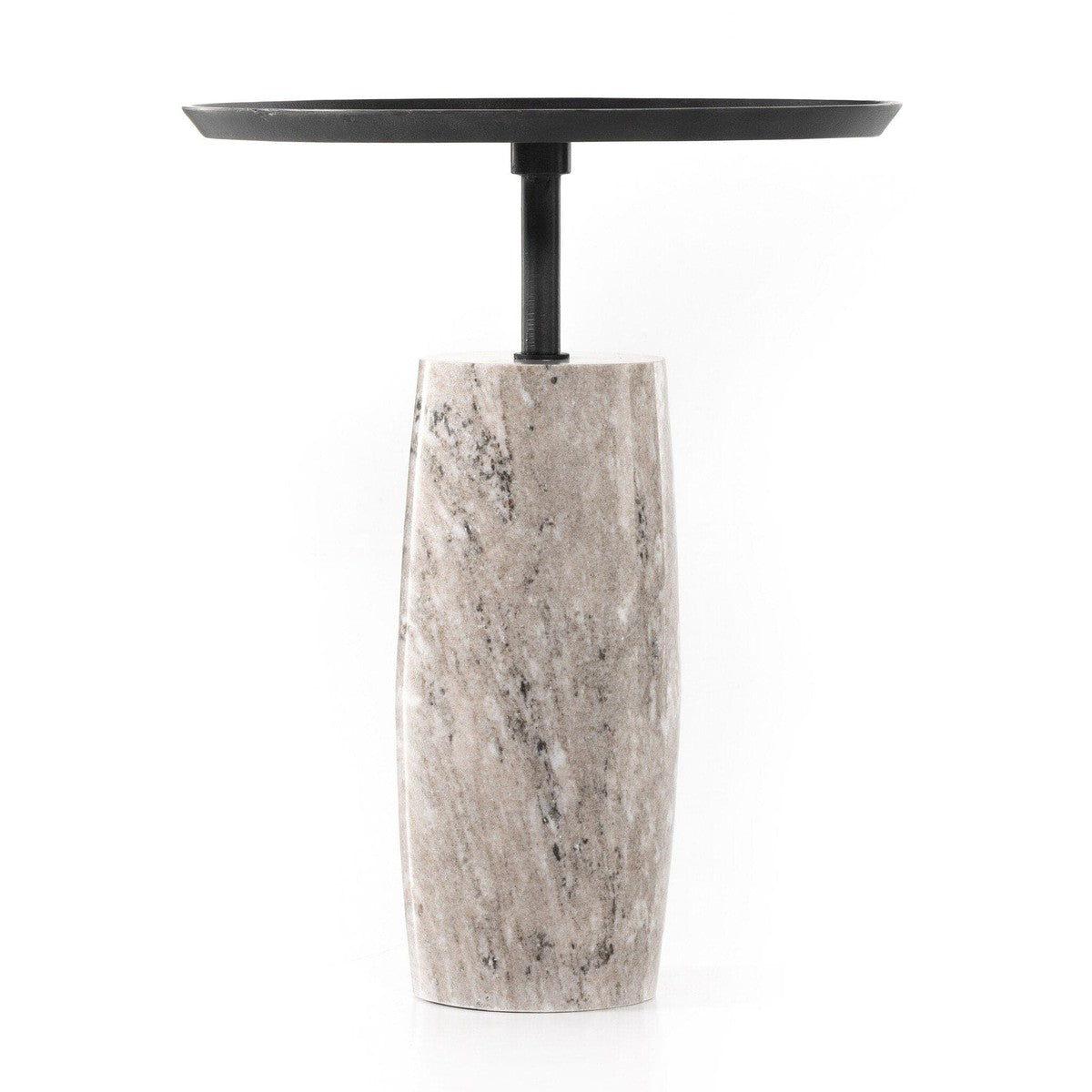 Cronos End Table - Aged Grey