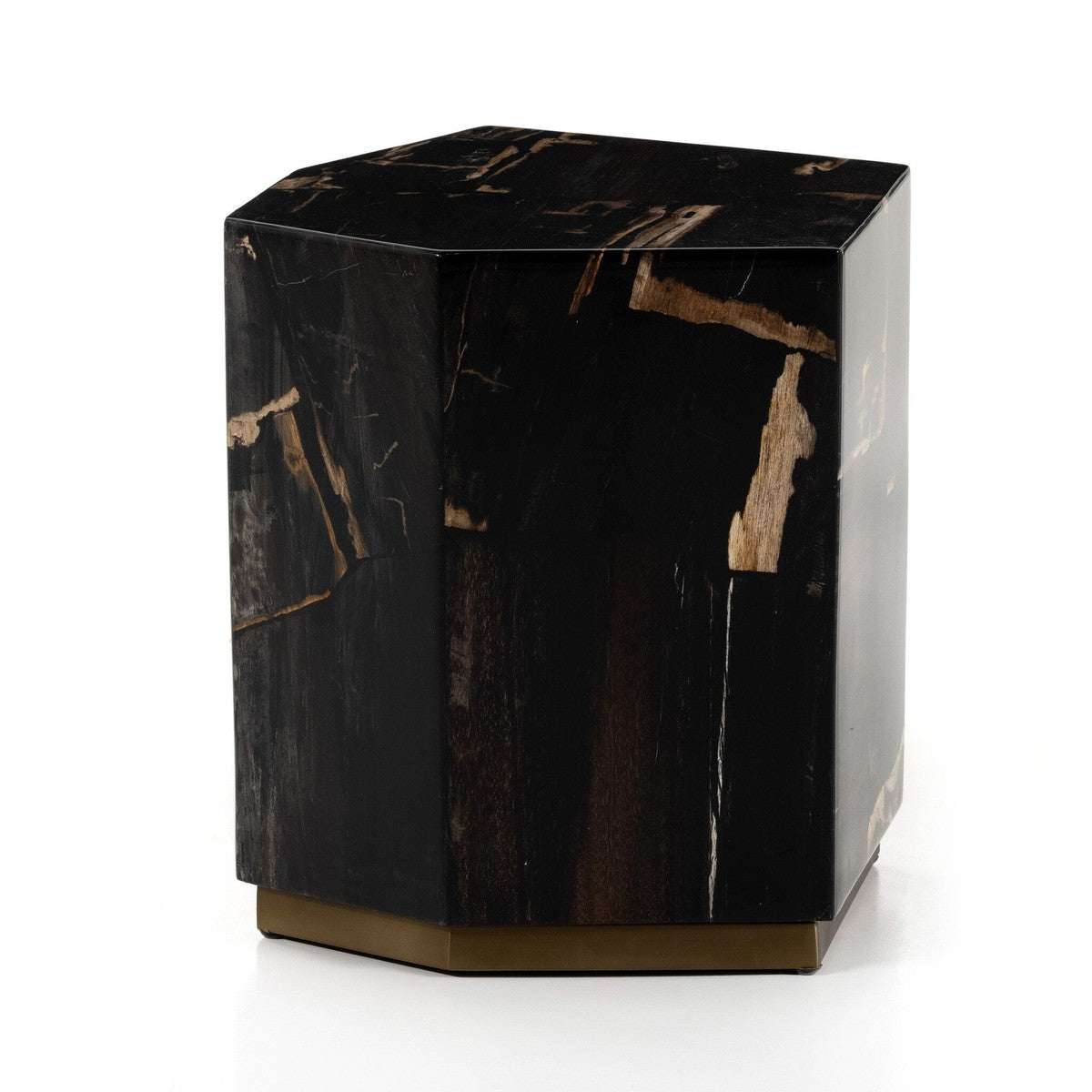 Shep End Table - Dark Petrified Wood