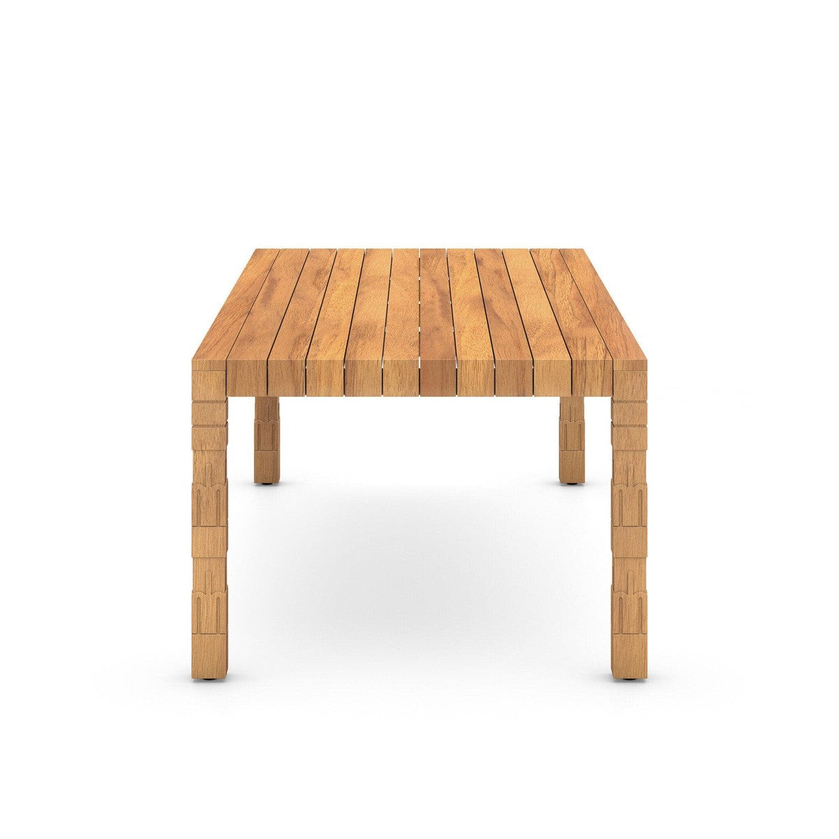 Alta Outdoor Dining Table-86" - Natural Teak-FSC