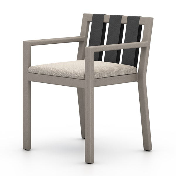 Sonoma Outdoor Dining Armchair - Weathered Grey-Four Hands-FH-226830-008-Outdoor Dining ChairsFaye Sand-1-France and Son