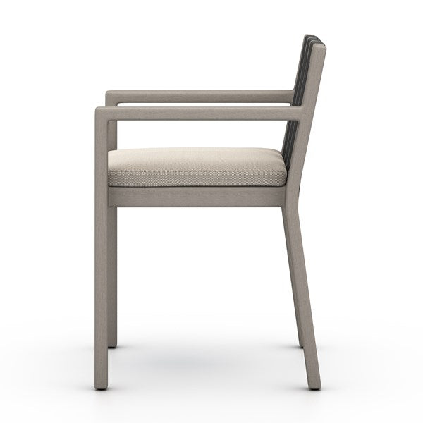 Sonoma Outdoor Dining Armchair - Weathered Grey-Four Hands-FH-226830-008-Outdoor Dining ChairsFaye Sand-3-France and Son